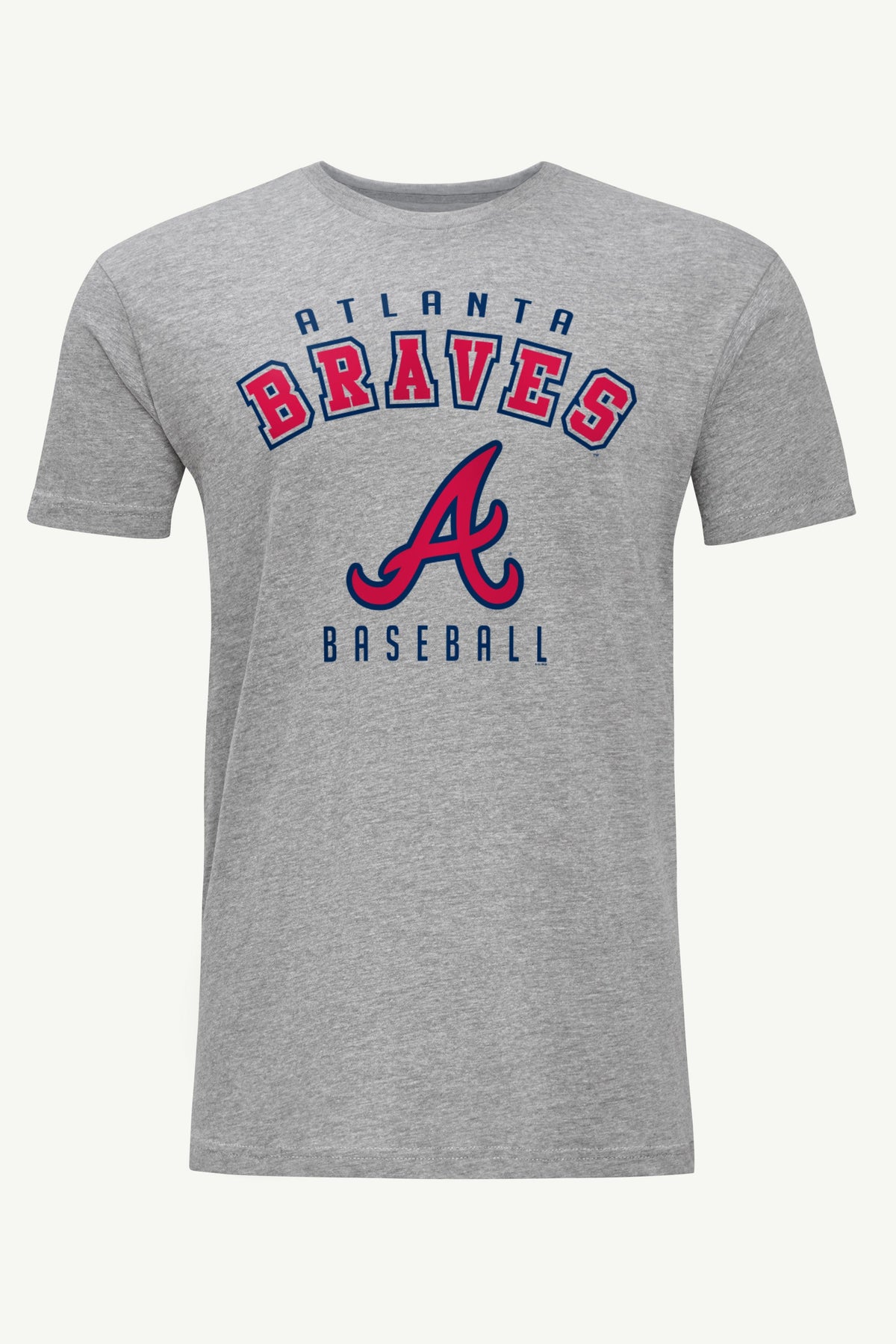 MENS ATLANTA BRAVES TEAM T SHIRT - Heather Grey