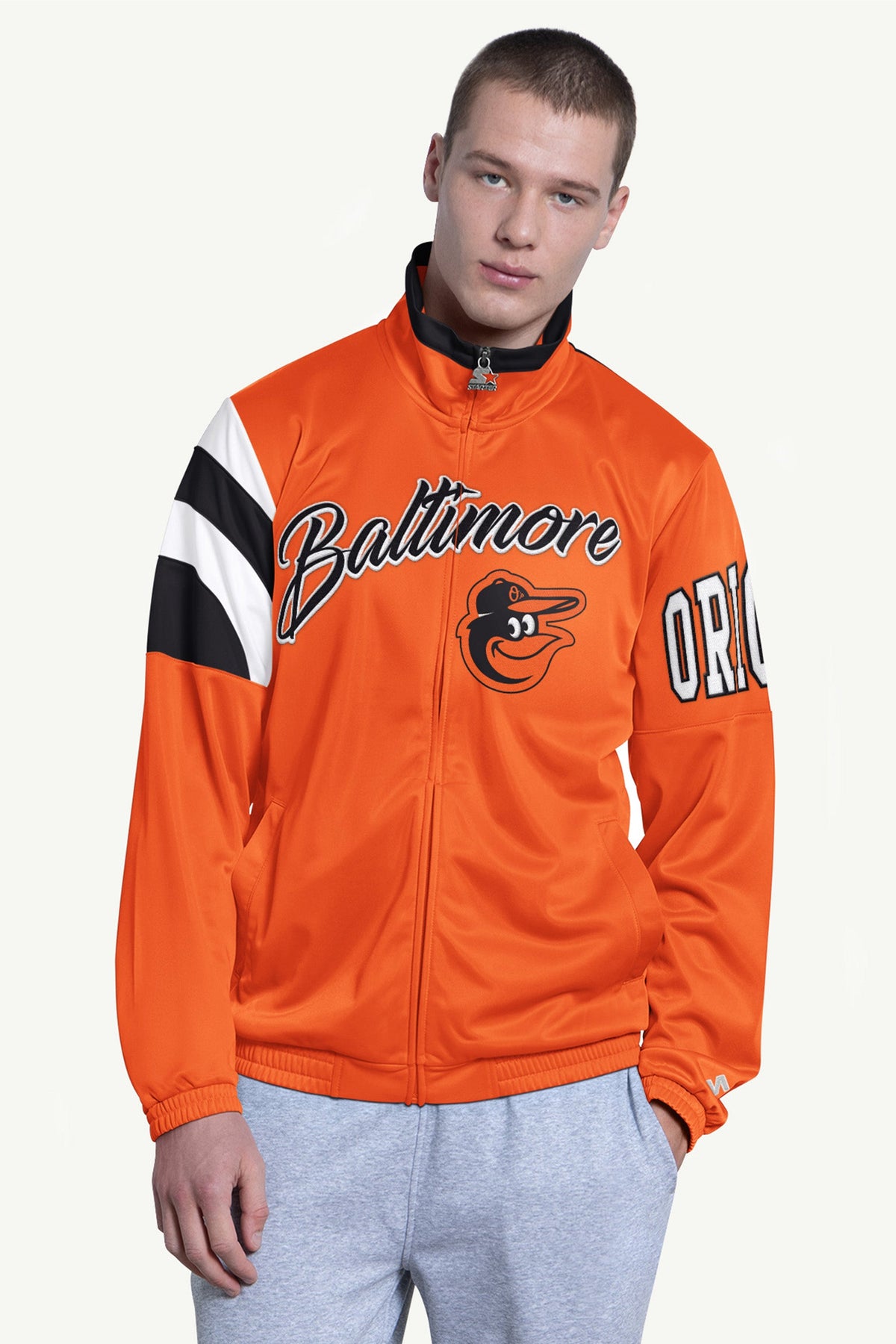 MENS BALTIMORE ORIOLES HERITAGE TRACK JACKET - Multi