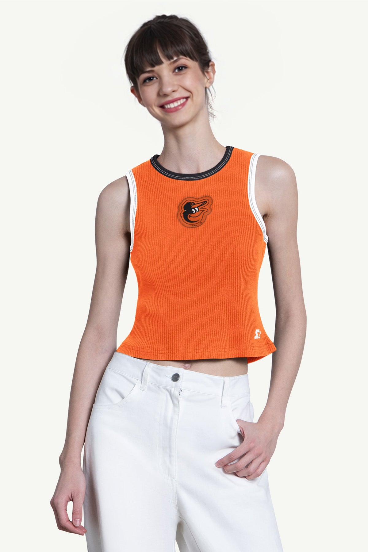 WOMENS BALTIMORE ORIOLES PLAY THE BALL CROP TANK - Multi