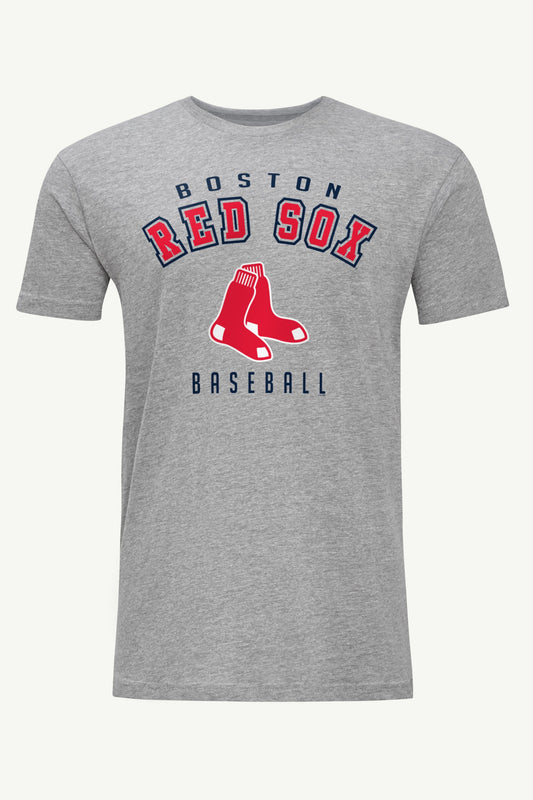MENS BOSTON RED SOX TEAM T SHIRT - Heather Grey