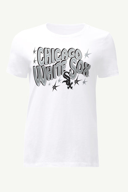 WOMENS CHICAGO WHITE SOX FIREWORKS T SHIRT - White