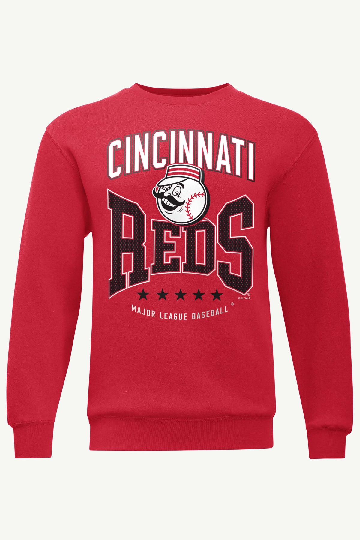 MENS CINCINNATI REDS CENTER SQUEEZE SWEATSHIRT - Red