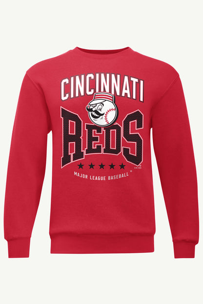 MENS CINCINNATI REDS CENTER SQUEEZE SWEATSHIRT - Red