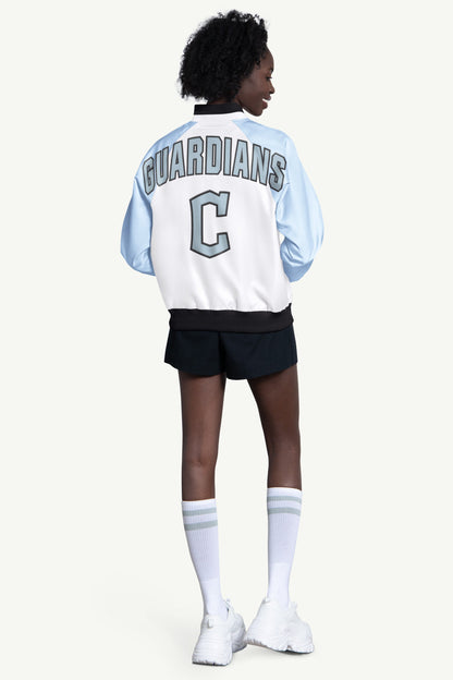 WOMENS CLEVELAND GUARDIANS BLITZ VARSITY JACKET - Multi