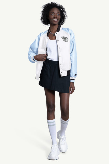 WOMENS CLEVELAND GUARDIANS BLITZ VARSITY JACKET - Multi