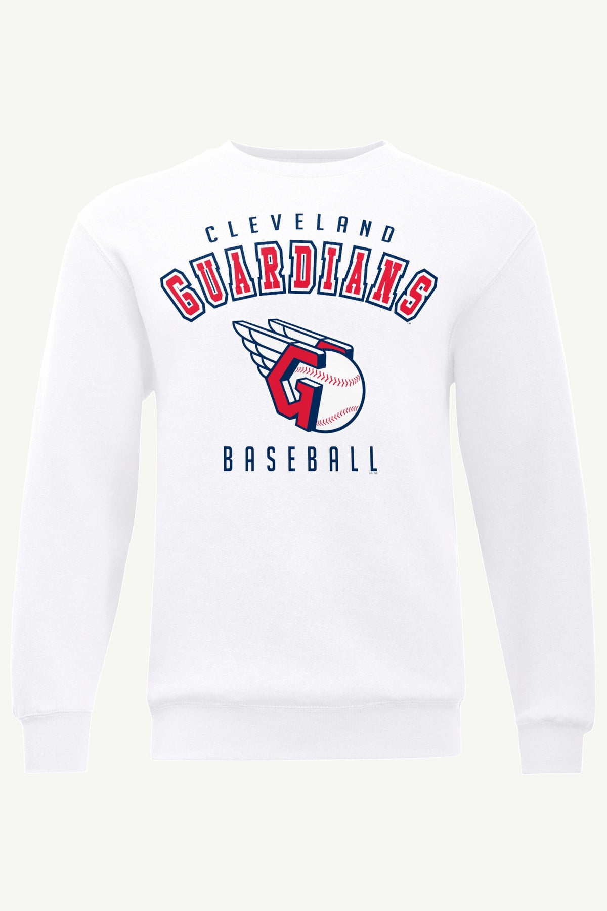 MENS CLEVELAND GUARDIANS SWEATSHIRT - White