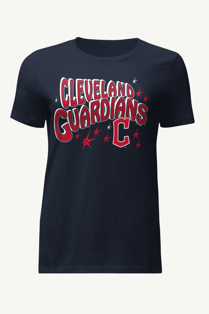 WOMENS CLEVELAND GUARDIANS FIREWORKS T SHIRT - Navy
