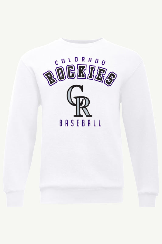 MENS COLORADO ROCKIES SWEATSHIRT - White