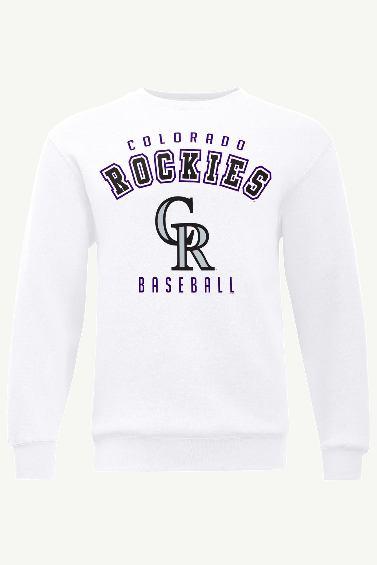 MENS COLORADO ROCKIES SWEATSHIRT - White