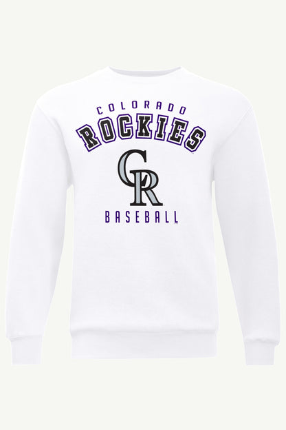 MENS COLORADO ROCKIES SWEATSHIRT - White