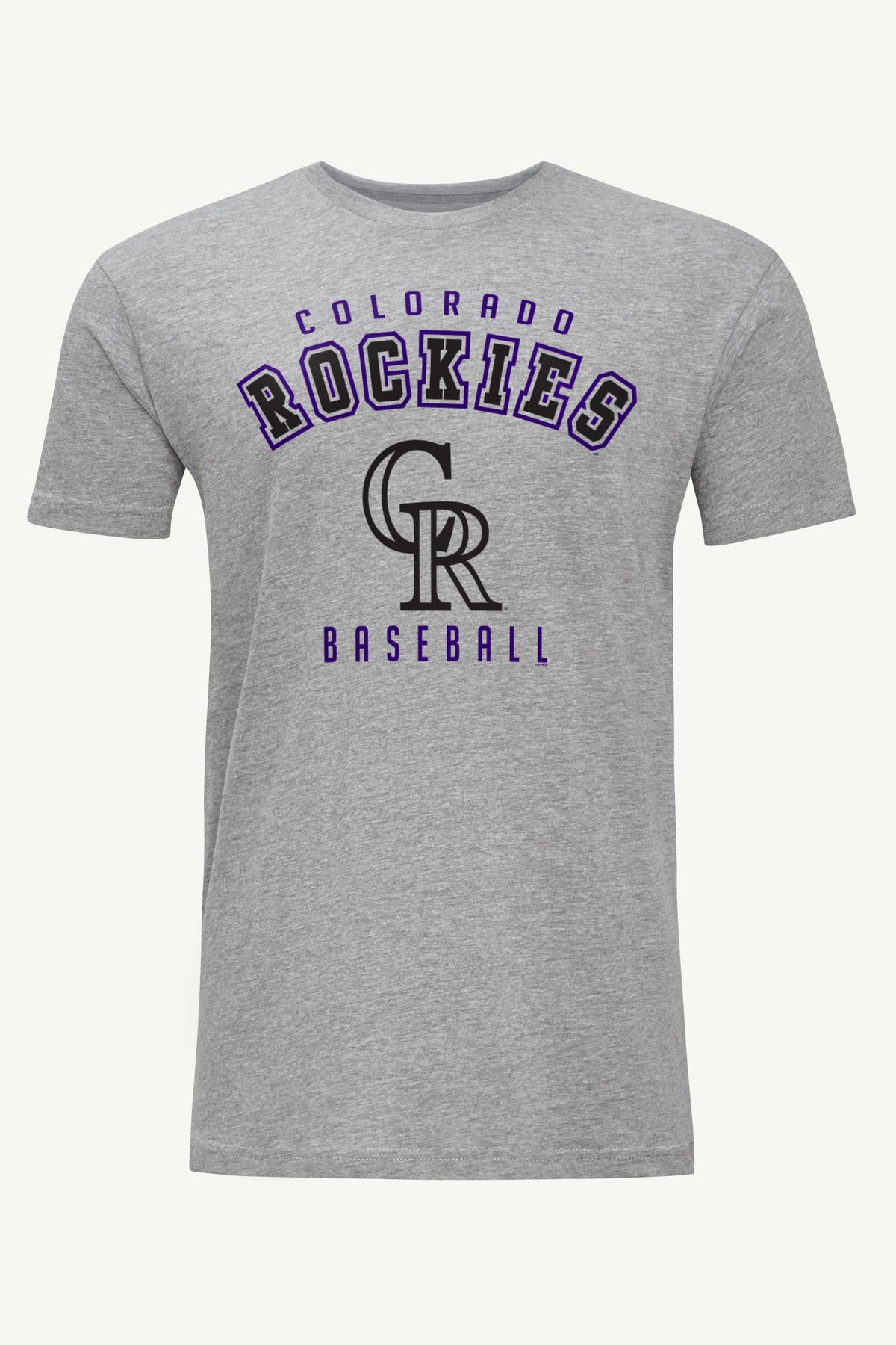 MENS COLORADO ROCKIES GRAPHIC T SHIRT - Heather Grey