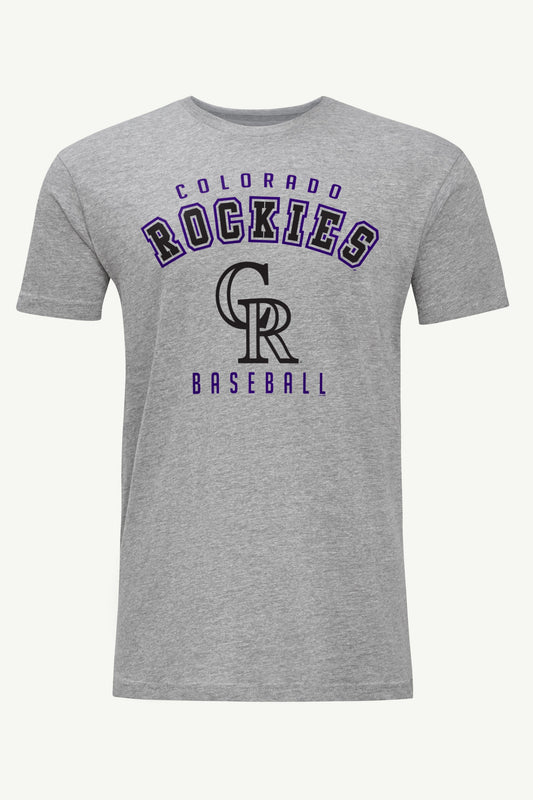 MENS COLORADO ROCKIES GRAPHIC T SHIRT - Heather Grey