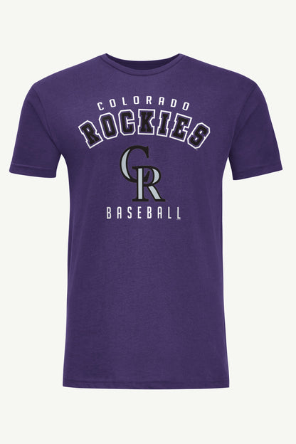 MENS COLORADO ROCKIES TEAM T SHIRT - Purple