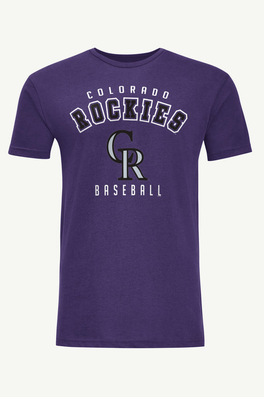 MENS COLORADO ROCKIES TEAM T SHIRT - Purple