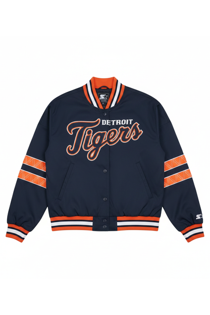 WOMENS DETROIT TIGERS INTERCEPTION VARSITY JACKET - Multi