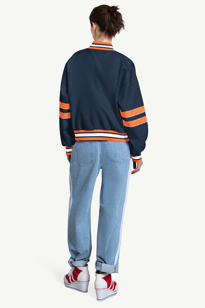 WOMENS DETROIT TIGERS INTERCEPTION VARSITY JACKET - Multi