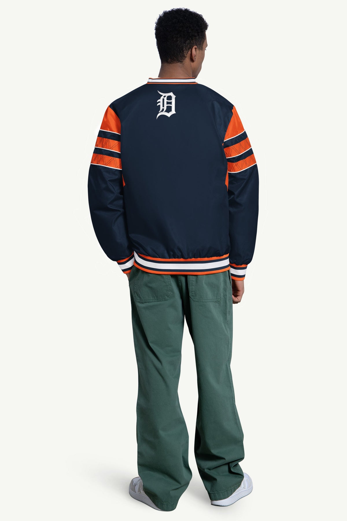 MENS DETROIT TIGERS ENFORCER V-NECK PULLOVER JACKET - Multi