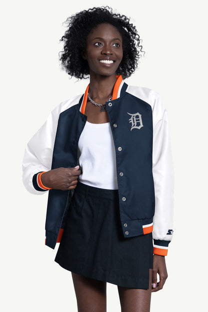 WOMENS DETROIT TIGERS BLITZ VARSITY JACKET - Multi