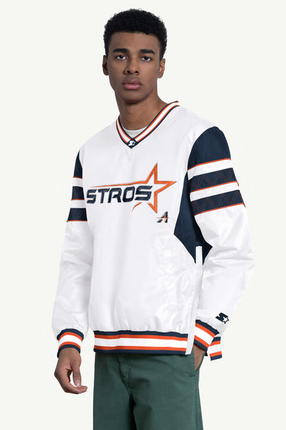 MENS HOUSTON ASTROS ENFORCER V-NECK PULLOVER JACKET - Multi