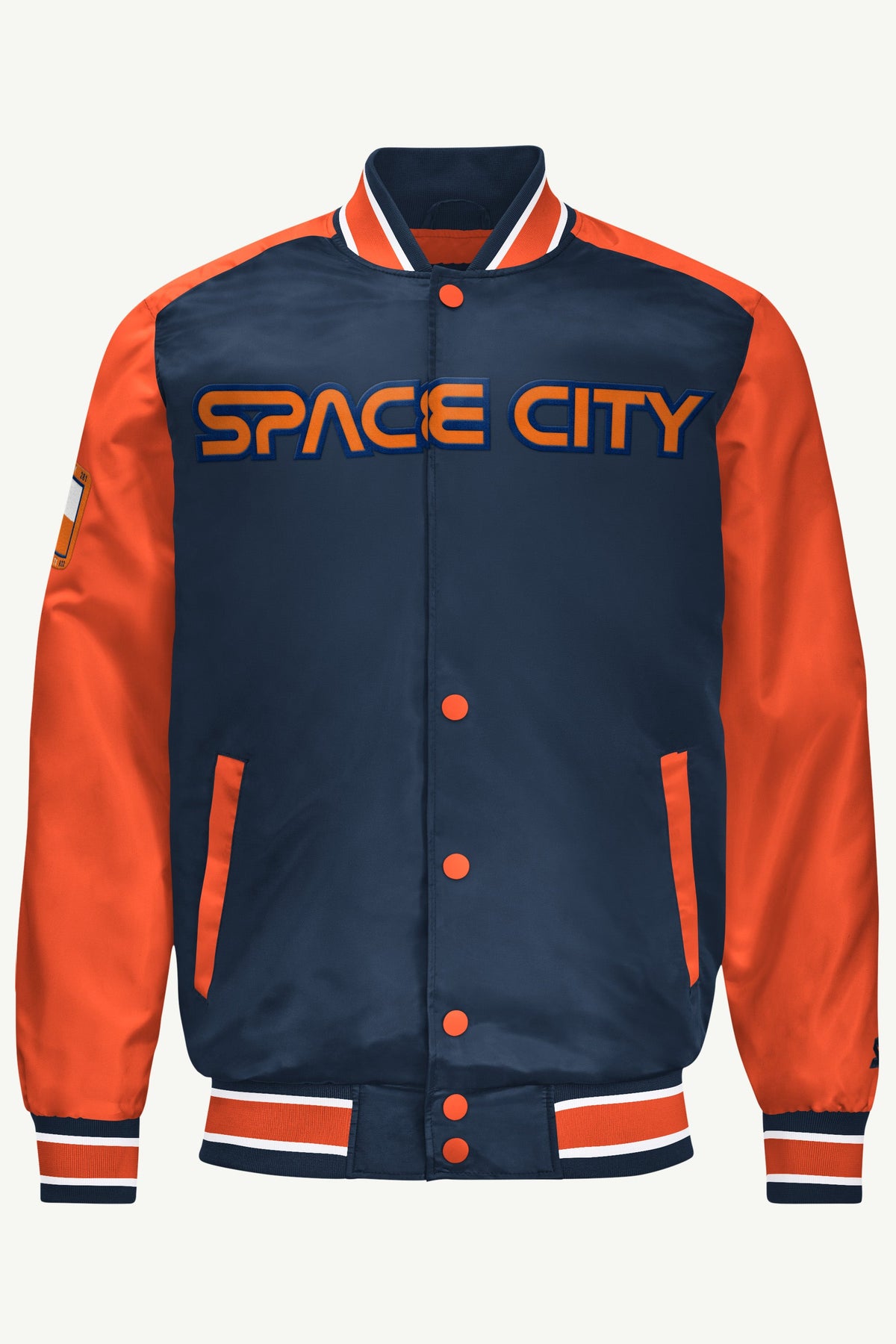 MENS HOUSTON ASTROS SATIN VARSITY JACKET - Starter