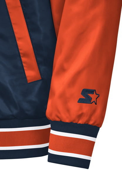 MENS HOUSTON ASTROS SATIN VARSITY JACKET - Starter