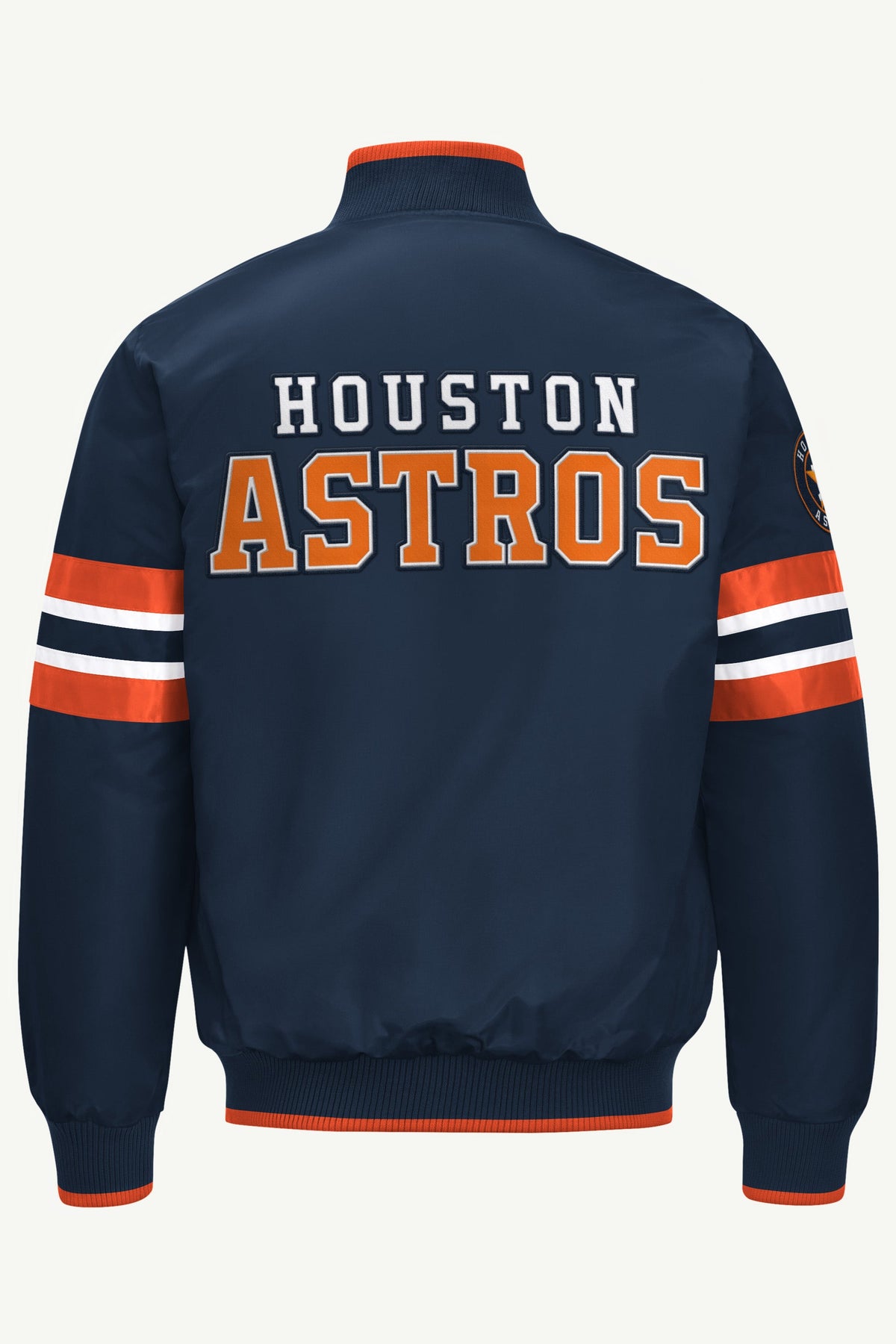 MENS HOUSTON ASTROS SATIN VARSITY JACKET - Starter