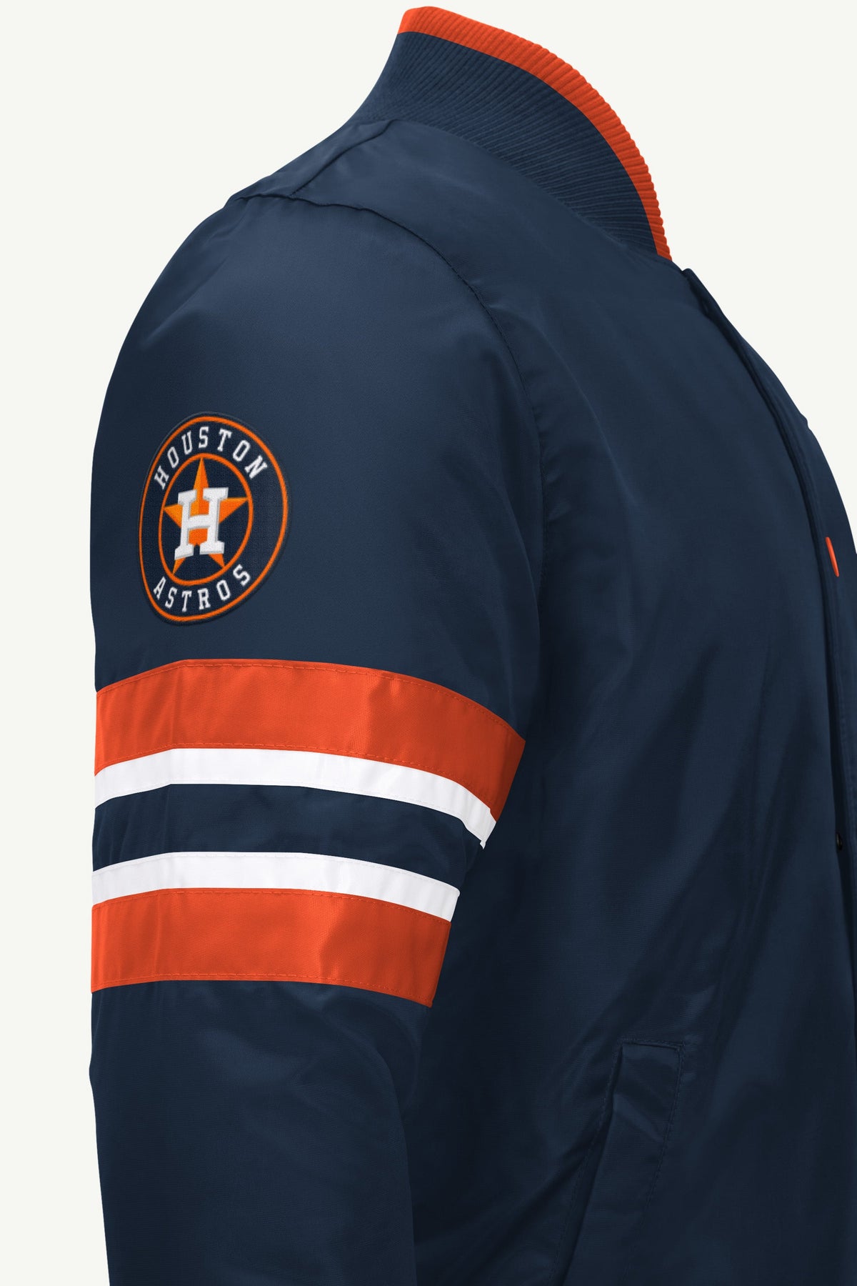 MENS HOUSTON ASTROS SATIN VARSITY JACKET - Starter