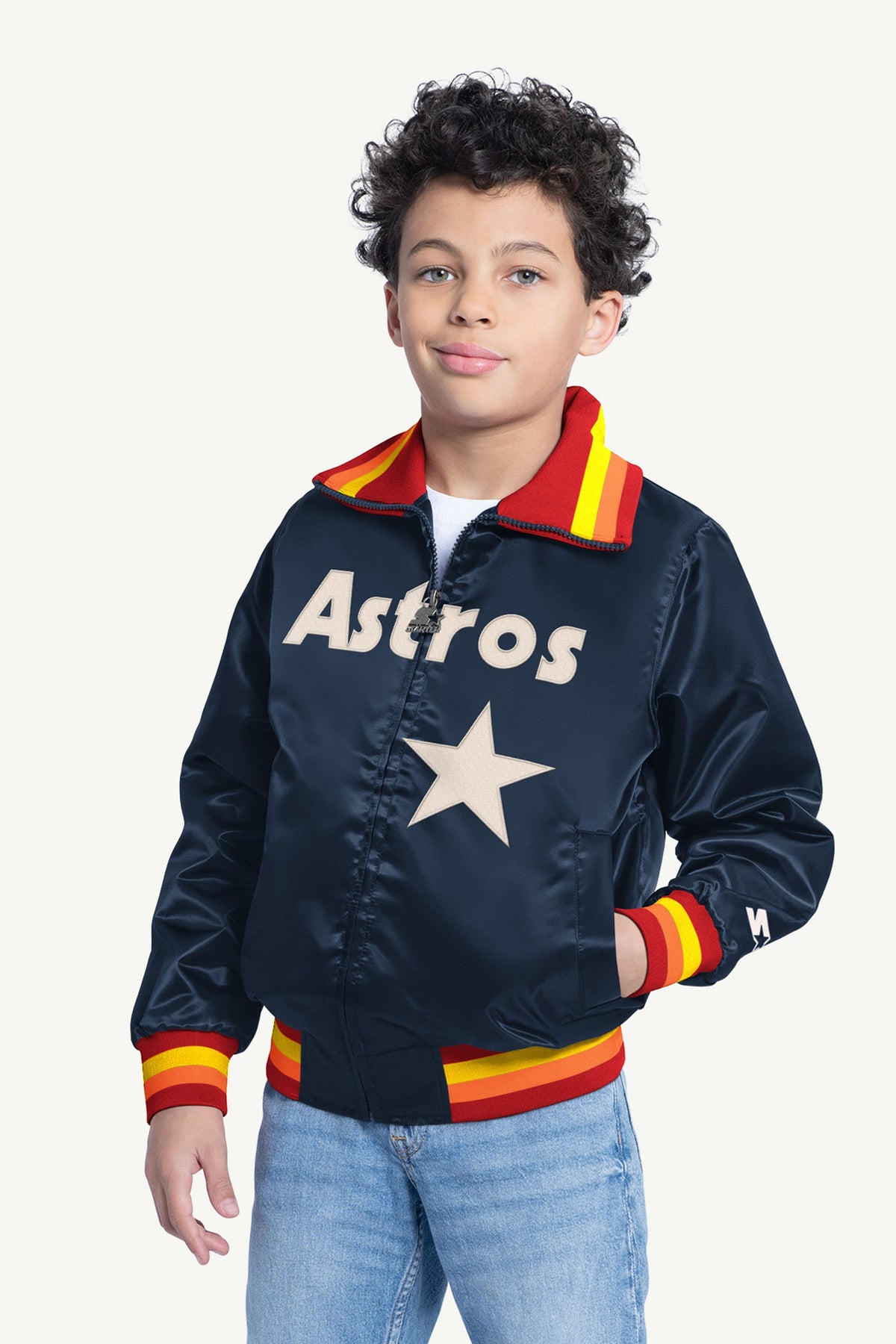 YOUTH HOUSTON ASTROS CAPTAIN JR. VARSITY JACKET - Multi