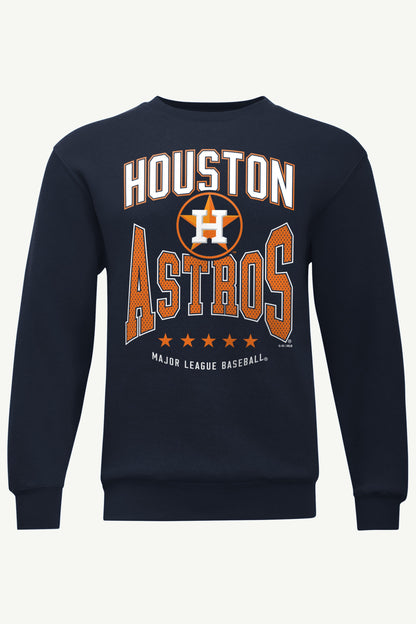 MENS HOUSTON ASTROS CENTER SQUEEZE SWEATSHIRT - Navy