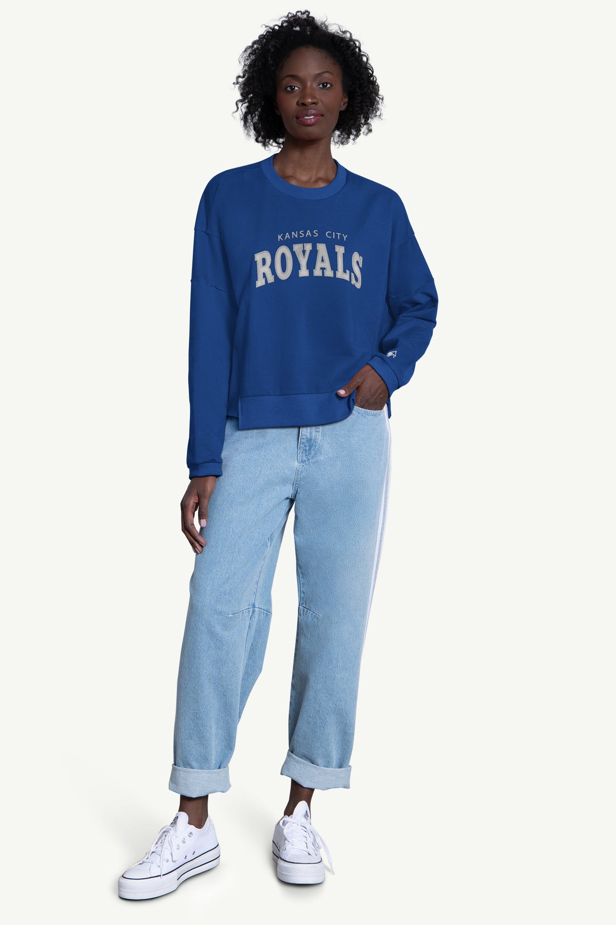 WOMENS KANSAS CITY ROYALS CREW NECK SWEATSHIRT - Multi