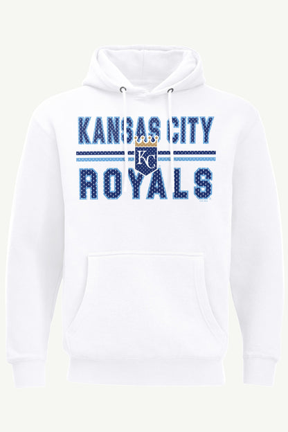 MENS KANSAS CITY ROYALS MESH LOOK HOODIE - White