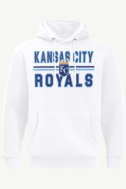 MENS KANSAS CITY ROYALS MESH LOOK HOODIE - White