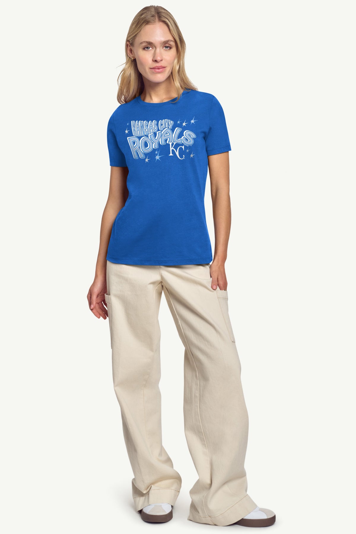 WOMENS KANSAS CITY ROYALS FIREWORKS T SHIRT - Royal