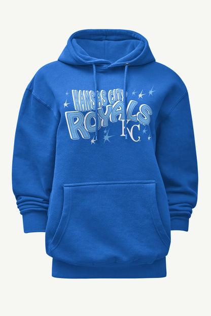 WOMENS KANSAS CITY ROYALS FIREWORKS HOODIE - Royal