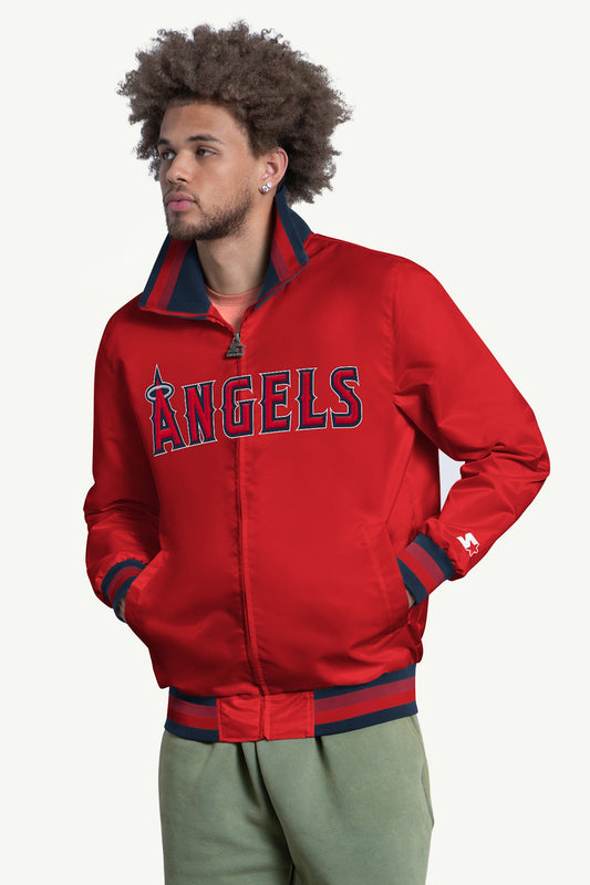 MENS LOS ANGELES ANGELS CAPTAIN VARSITY JACKET - Multi