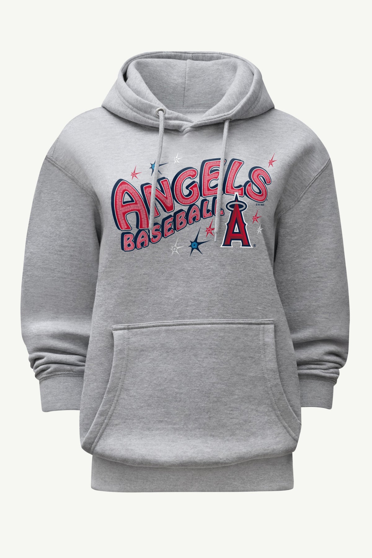 WOMENS LOS ANGELES ANGELS FIREWORKS HOODIE - Heather Grey