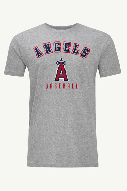 MENS LOS ANGELES ANGELS TEAM GRAPHIC T SHIRT - Heather Grey