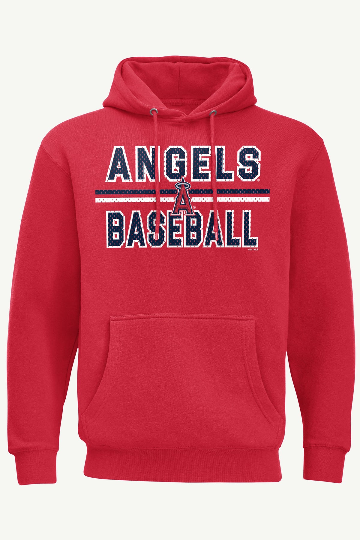 MENS LOS ANGELES ANGELS MESH LOOK HOODIE - Red