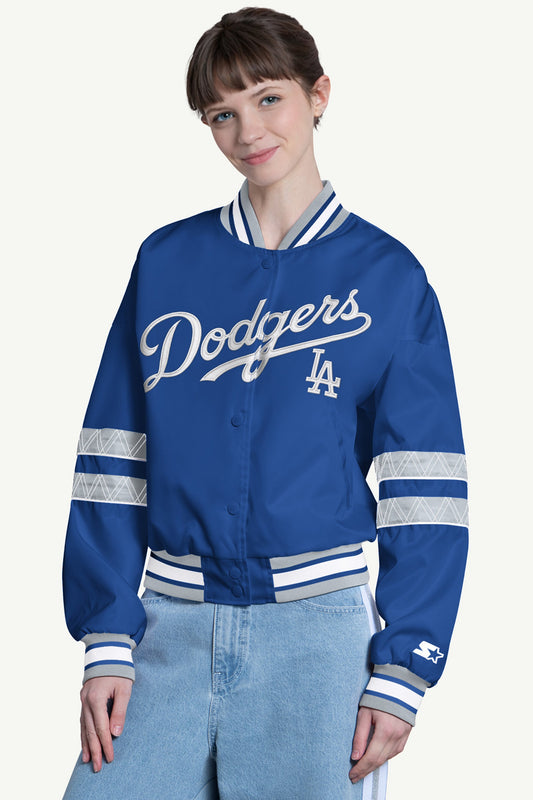 WOMENS LOS ANGELES DODGERS INTERCEPTION VARSITY JACKET - Multi