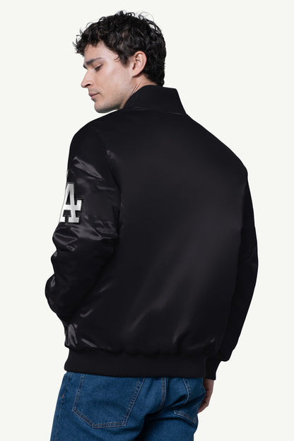 MENS LOS ANGELES DODGERS SATIN VARSITY JACKET - Starter