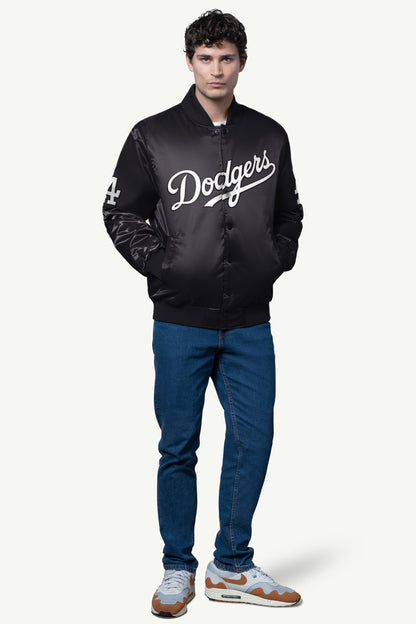 MENS LOS ANGELES DODGERS SATIN VARSITY JACKET - Starter