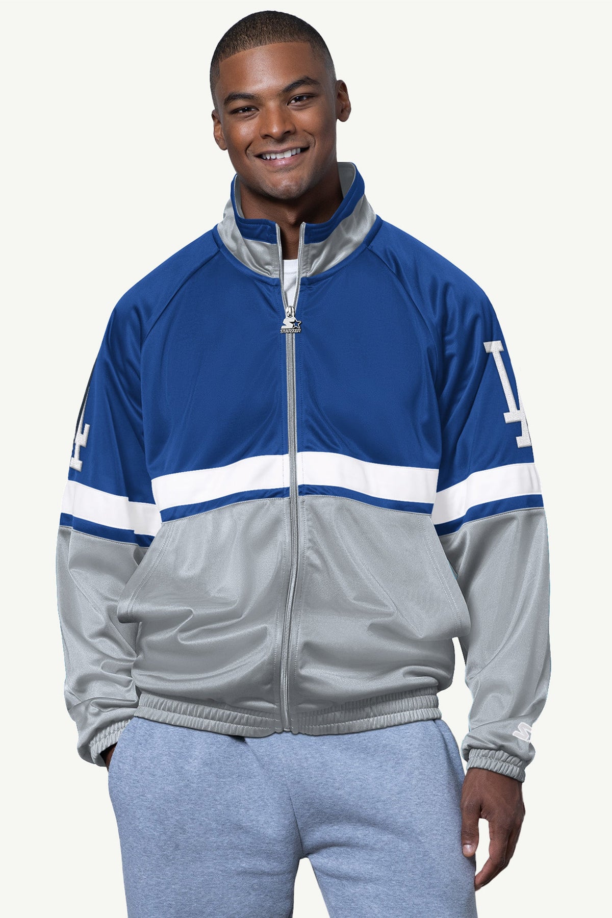 MENS LOS ANGELES DODGERS VETERAN TRACK JACKET - Starter