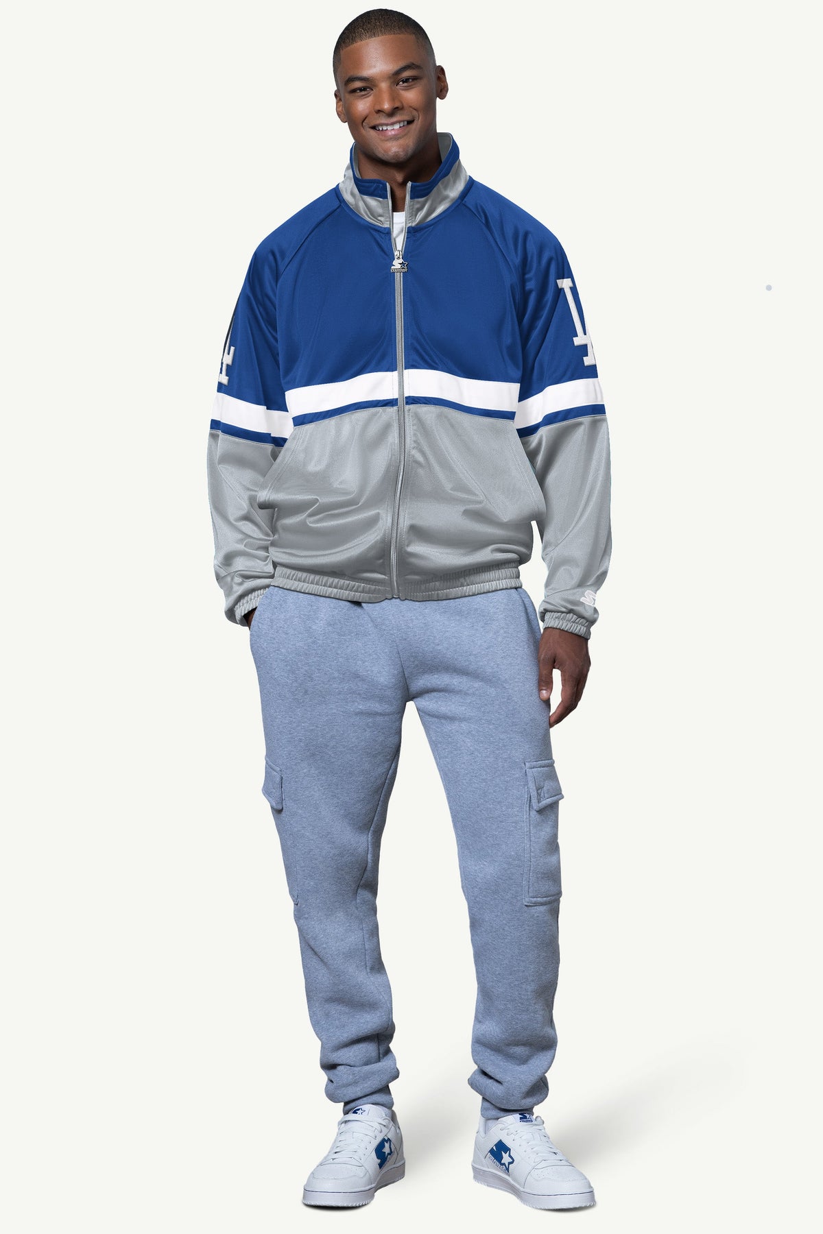 MENS LOS ANGELES DODGERS VETERAN TRACK JACKET - Starter