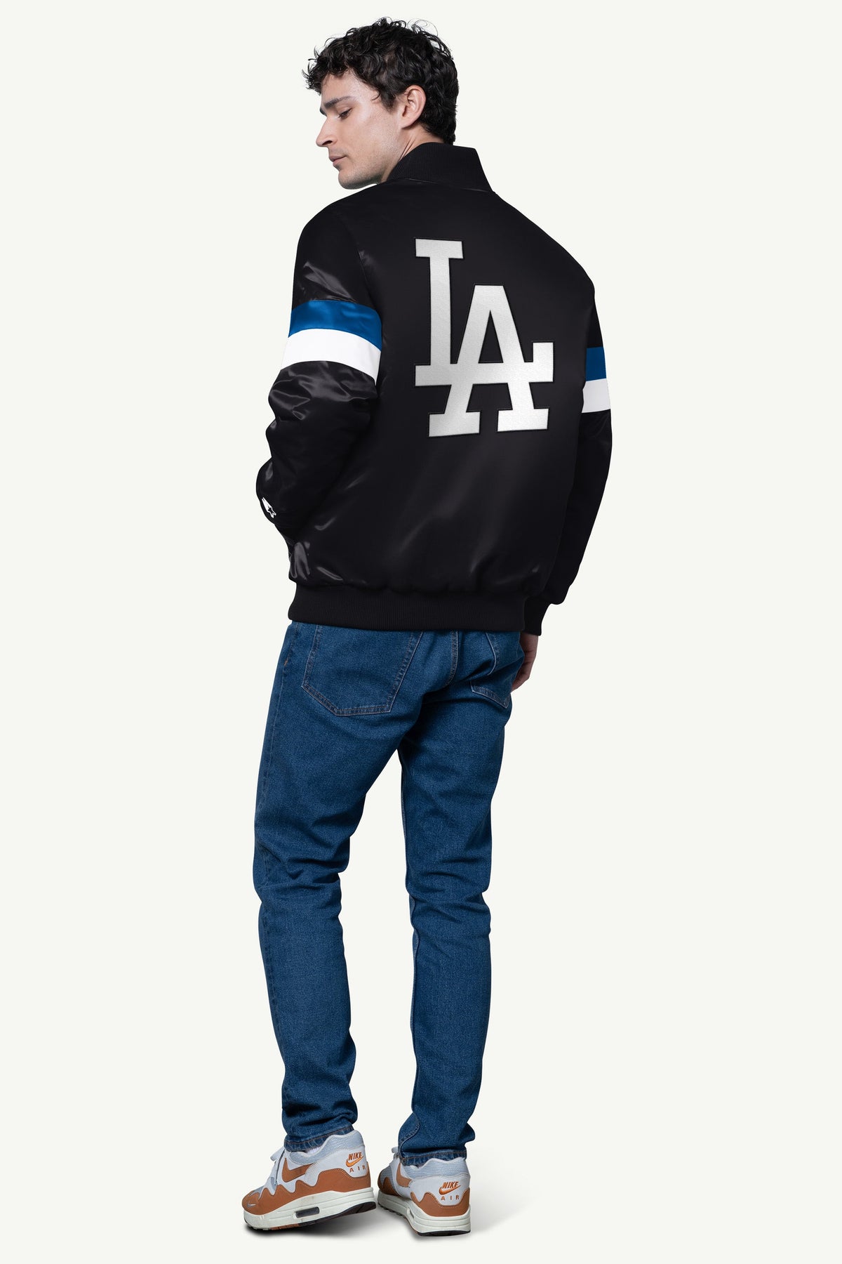 MENS LOS ANGELES DODGERS SATIN VARSITY JACKET - Starter