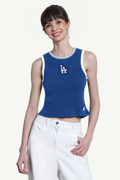 WOMENS LOS ANGELES DODGERS PLAY THE BALL CROP TANK - Multi