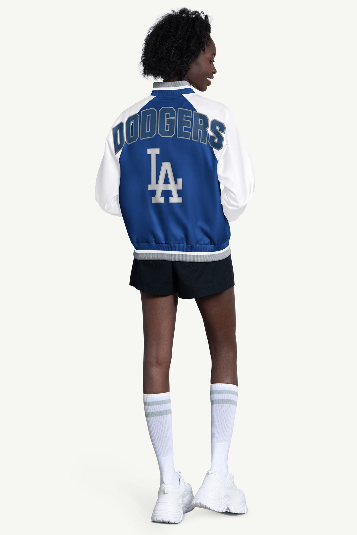 WOMENS LOS ANGELES DODGERS BLITZ VARSITY JACKET - Multi