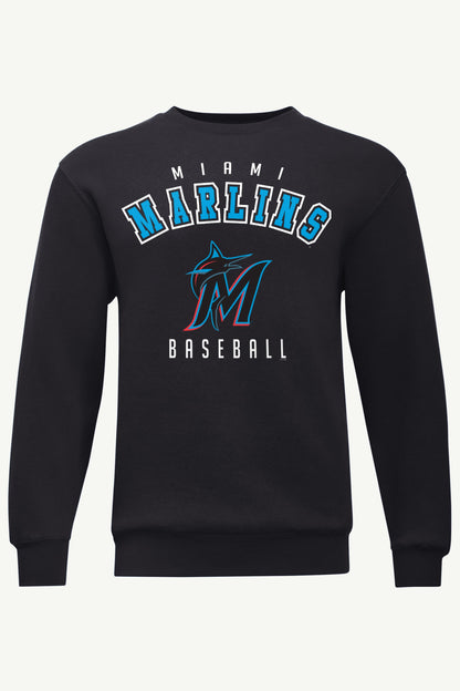 MENS MIAMI MARLINS GRAPHIC SWEATSHIRT - Black