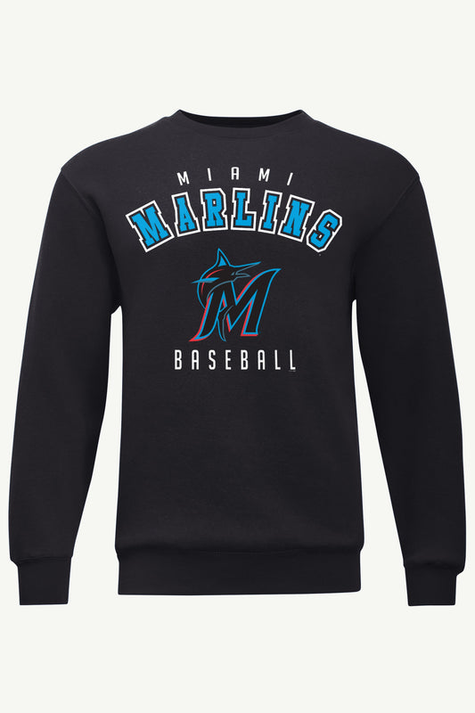 MENS MIAMI MARLINS GRAPHIC SWEATSHIRT - Black