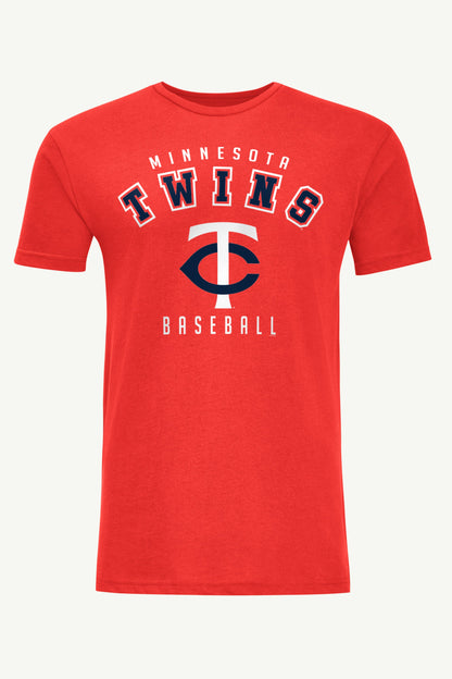 MENS MINNESOTA TWINS TEAM GRAPHIC T SHIRT - Red