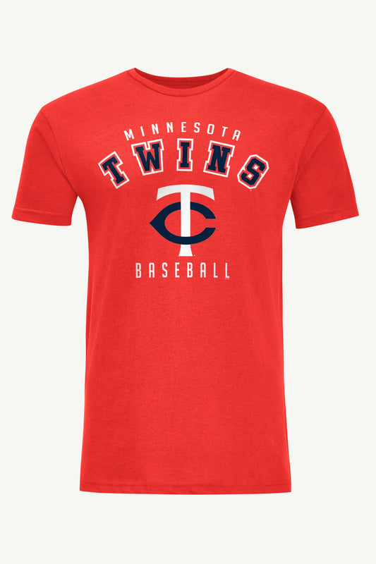 MENS MINNESOTA TWINS TEAM GRAPHIC T SHIRT - Red